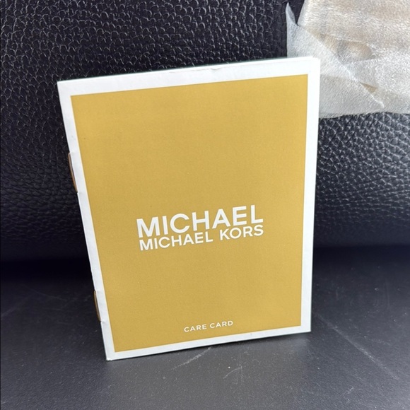 Michael Kors Mercer Black Leather Tote Bag - Picture 3 of 4